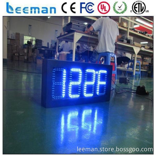 outdoor led clock temperature display led industrial countdown timer LED clock humidity sign